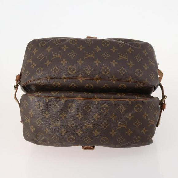 LOUIS VUITTON Monogram Saumur 35 Shoulder Bag M42254 LV Auth bs34826
