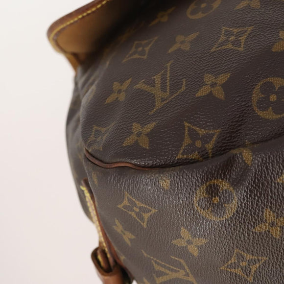 LOUIS VUITTON Monogram Saumur 35 Shoulder Bag M42254 LV Auth bs34826