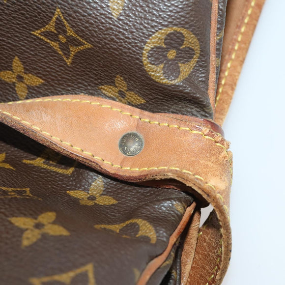 LOUIS VUITTON Monogram Saumur 35 Shoulder Bag M42254 LV Auth bs34826