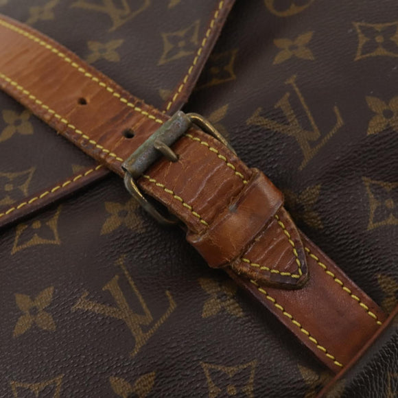 LOUIS VUITTON Monogram Saumur 35 Shoulder Bag M42254 LV Auth bs34826