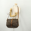 LOUIS VUITTON Monogram Saumur 35 Shoulder Bag M42254 LV Auth bs34826-28