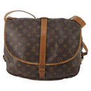 LOUIS VUITTON Monogram Saumur 35 Shoulder Bag M42254 LV Auth bs34826-3