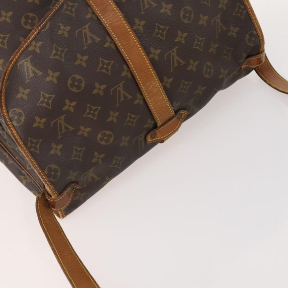 LOUIS VUITTON Monogram Saumur 35 Shoulder Bag M42254 LV Auth bs34826