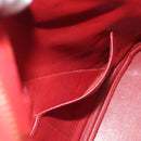 HERMES Ildvo Hand Bag Leather Red Gold Auth bs34829V-19