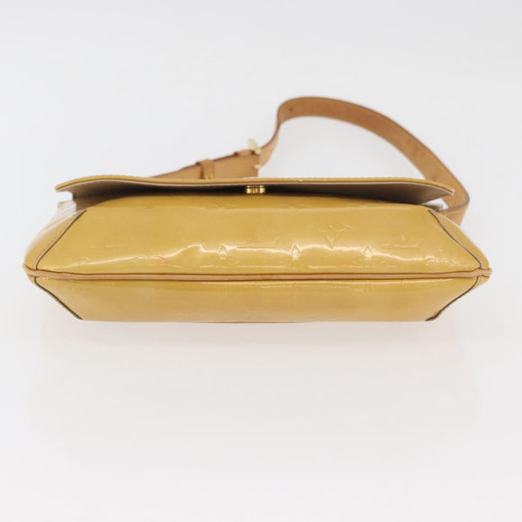 LOUIS VUITTON Monogram Vernis Thompson Street Bag Beige M91301 LV Auth bs34831