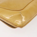 LOUIS VUITTON Monogram Vernis Thompson Street Bag Beige M91301 LV Auth bs34831-16