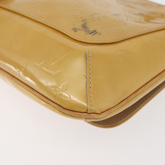 LOUIS VUITTON Monogram Vernis Thompson Street Bag Beige M91301 LV Auth bs34831