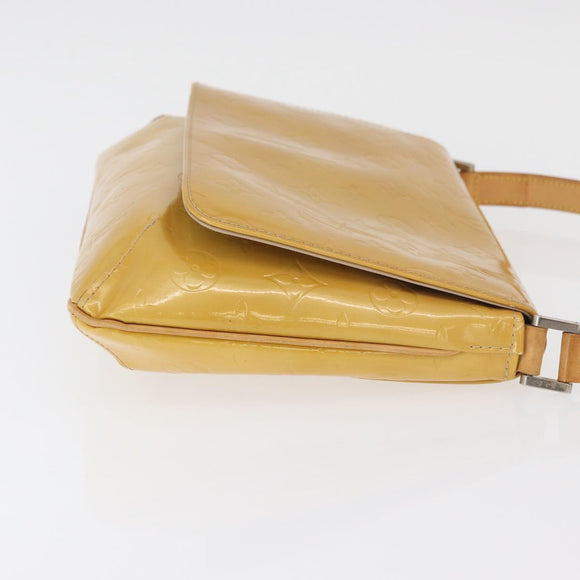 LOUIS VUITTON Monogram Vernis Thompson Street Bag Beige M91301 LV Auth bs34831