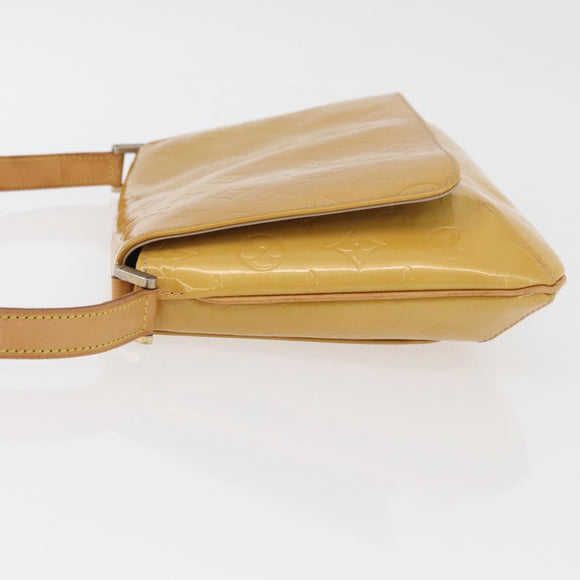 LOUIS VUITTON Monogram Vernis Thompson Street Bag Beige M91301 LV Auth bs34831