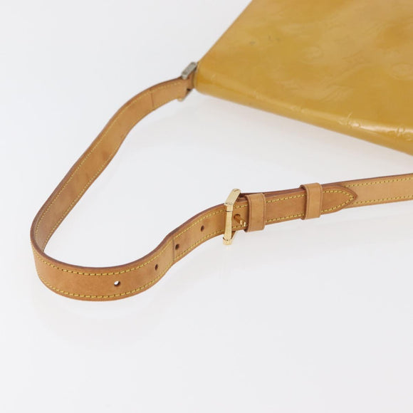 LOUIS VUITTON Monogram Vernis Thompson Street Bag Beige M91301 LV Auth bs34831