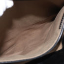 CARTIER Shoulder Bag Patent leather Brown Silver Auth bs34832A-23