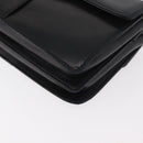 SAINT LAURENT Hand Bag Leather Black Gold Auth bs34834-16