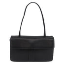 SAINT LAURENT Hand Bag Leather Black Gold Auth bs34834-13