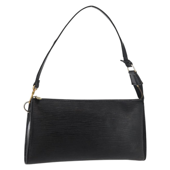LOUIS VUITTON Epi Pochette Accessoires Pouch Black M52982 LV Auth bs34835