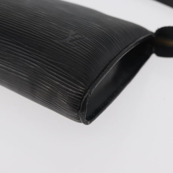 LOUIS VUITTON Epi Pochette Accessoires Pouch Black M52982 LV Auth bs34835