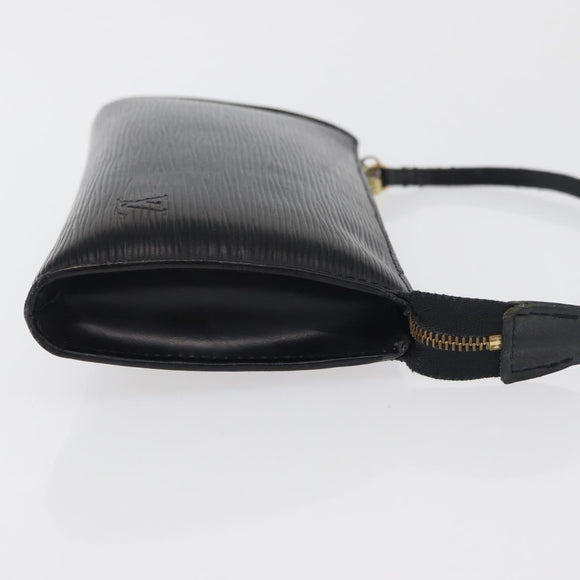 LOUIS VUITTON Epi Pochette Accessoires Pouch Black M52982 LV Auth bs34835