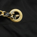 PRADA Chain Shoulder Bag Nylon Black Gold Auth bs34840-18