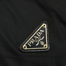 PRADA Chain Shoulder Bag Nylon Black Gold Auth bs34840-19
