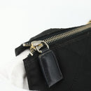 PRADA Chain Shoulder Bag Nylon Black Gold Auth bs34840-10