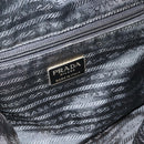 PRADA Chain Shoulder Bag Nylon Black Gold Auth bs34840-20