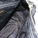 PRADA Chain Shoulder Bag Nylon Black Gold Auth bs34840-21
