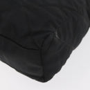 PRADA Chain Shoulder Bag Nylon Black Gold Auth bs34842-9