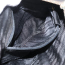 PRADA Chain Shoulder Bag Nylon Black Gold Auth bs34842-24
