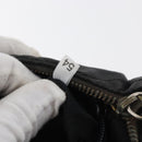 PRADA Chain Shoulder Bag Nylon Black Gold Auth bs34842-12