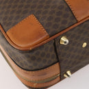CELINE Macadam Canvas Hand Bag Trunk PVC Leather Brown Gold Auth bs34844A-13