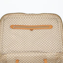 CELINE Macadam Canvas Hand Bag Trunk PVC Leather Brown Gold Auth bs34844A-19