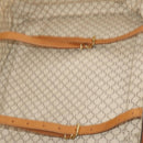 CELINE Macadam Canvas Hand Bag Trunk PVC Leather Brown Gold Auth bs34844A-23