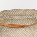CELINE Macadam Canvas Hand Bag Trunk PVC Leather Brown Gold Auth bs34844A-24