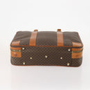 CELINE Macadam Canvas Hand Bag Trunk PVC Leather Brown Gold Auth bs34844A-9