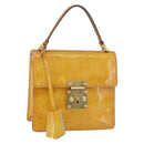LOUIS VUITTON Monogram Vernis Spring Street Hand Bag Gris M91029 LV Auth bs34845-1
