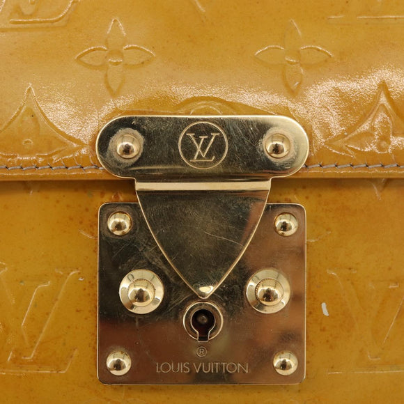 LOUIS VUITTON Monogram Vernis Spring Street Hand Bag Gris M91029 LV Auth bs34845