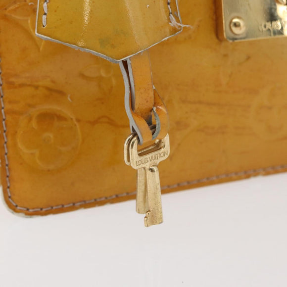 LOUIS VUITTON Monogram Vernis Spring Street Hand Bag Gris M91029 LV Auth bs34845