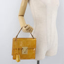 LOUIS VUITTON Monogram Vernis Spring Street Hand Bag Gris M91029 LV Auth bs34845-25