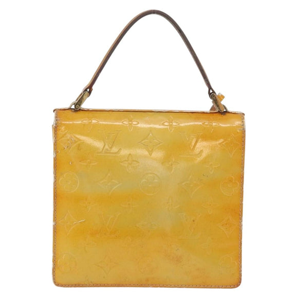 LOUIS VUITTON Monogram Vernis Spring Street Hand Bag Gris M91029 LV Auth bs34845