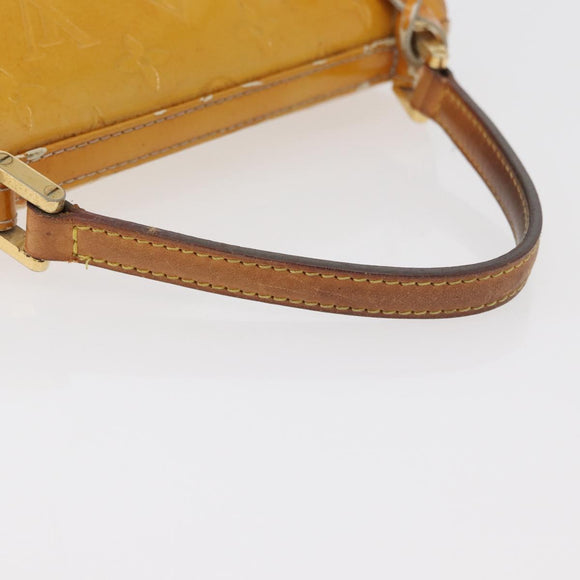 LOUIS VUITTON Monogram Vernis Spring Street Hand Bag Gris M91029 LV Auth bs34845