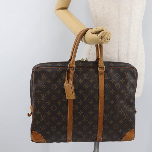 LOUIS VUITTON Monogram Porte Documents Voyage Business Bag M53361 Auth bs34848