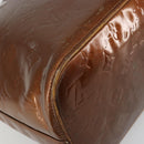 LOUIS VUITTON Monogram Vernis Houston Hand Bag Bronze M91122 LV Auth bs34850-13