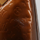 LOUIS VUITTON Monogram Vernis Houston Hand Bag Bronze M91122 LV Auth bs34850-14
