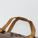 LOUIS VUITTON Monogram Vernis Houston Hand Bag Bronze M91122 LV Auth bs34850-8