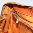 MCM Vicetos Logogram Boston Bag PVC Leather Brown Gold Auth bs34851A-20