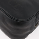 Christian Dior Shoulder Bag Leather Black Gold Auth bs34854-11