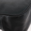 Christian Dior Shoulder Bag Leather Black Gold Auth bs34854-12