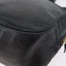 Christian Dior Shoulder Bag Leather Black Gold Auth bs34854-13