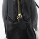 Christian Dior Shoulder Bag Leather Black Gold Auth bs34854-14