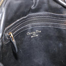 Christian Dior Shoulder Bag Leather Black Gold Auth bs34854-16