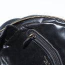 Christian Dior Shoulder Bag Leather Black Gold Auth bs34854-20